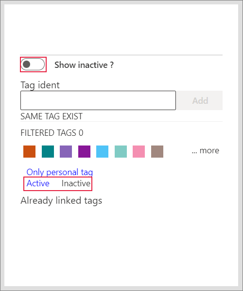 Tag types