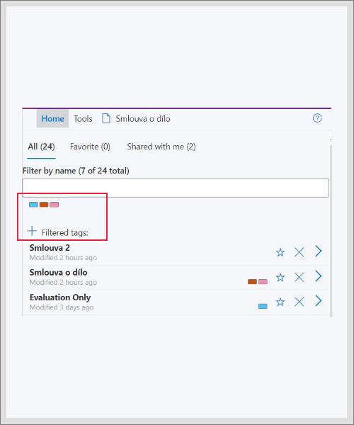 Tag filter